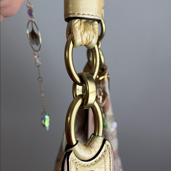 Coach Kristen Pink and Cream Sequin Shoulder Bag - Picture 13 of 15